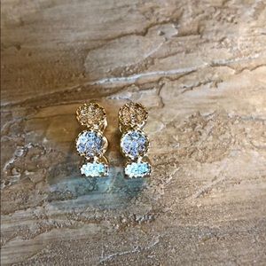 Kate Spade pave loop earrings